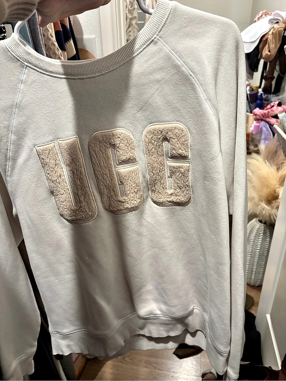 UGG Logo Crewneck Sweatshirt Graphic Gray